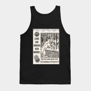 Italian Proverb About Dogs Quote Tank Top